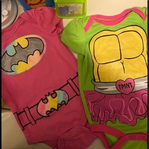 Batman and Turtles Onsies